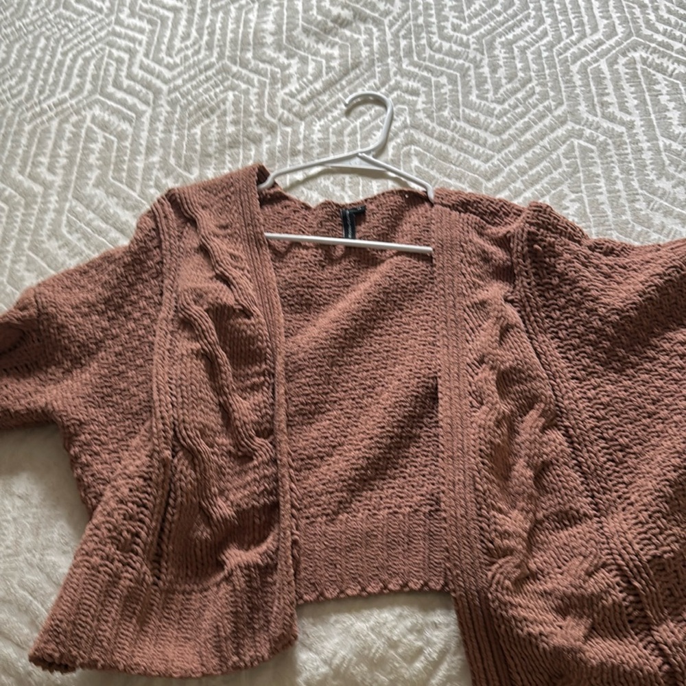 Cropped cardigan. Perfect for the fall, winter